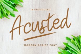 Acusted Font Review for Campaign Designers