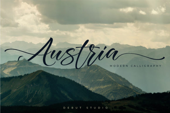 Austria Font: Elegant Script for Handmade Brands