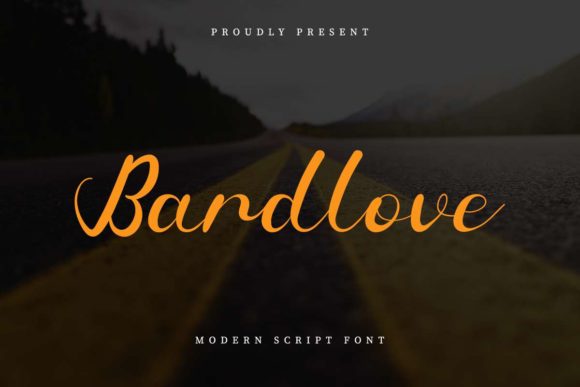 Bardlove: A Handwritten Font for Modern Editorial Design