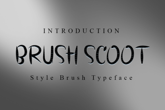 Brush Scoot Font for Handmade Branding