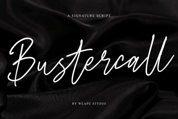 Bustercall Font for Editorial Design