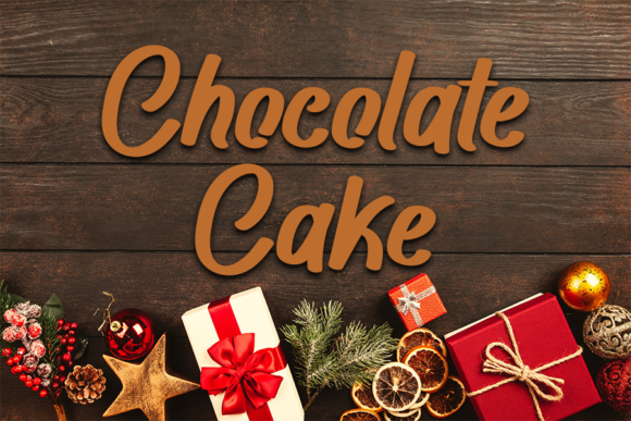 Chocolate Cake Font for Elegant Branding