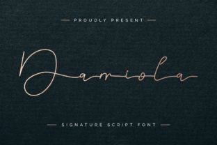 Damiola Script Font for Elegant Handmade Designs