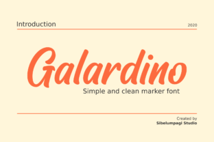 Galardino: A Clean Handwritten Font for Editors