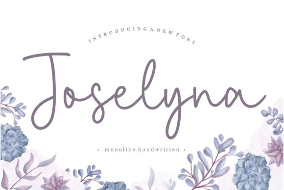 Joselyna Font: Elegant Script for Weddings & Branding