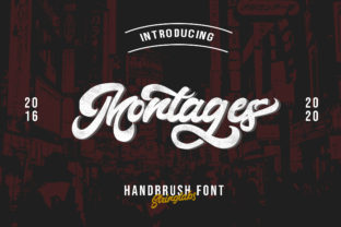 Montages: A Vintage Handwritten Typeface for Branding