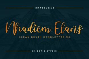 Nhadiem Elans: The Elegant Script Font for Marketers