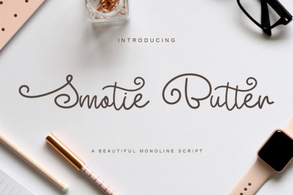 Smotie Butter Typeface for Digital Design