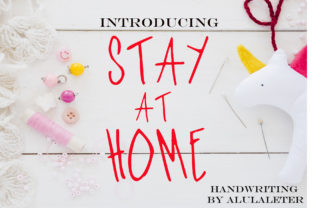 Stay at Home Font for Editorial Design