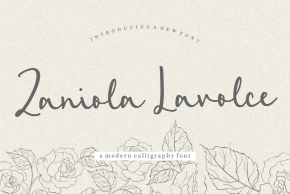 Zaniola Lavolce: A Modern Handwritten Font for Editorial Design